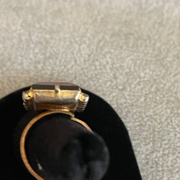 Ring costume jewelry large amethyst - Picture 5 of 9